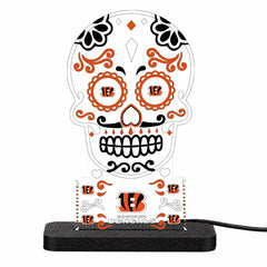Cincinnati Bengals NFL Football Sugar Skull Desklite LED Decor, NFL, Home
