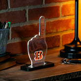 Cincinnati Bengals NFL Football Foam Finger Desklite LED Decor, NFL, Home