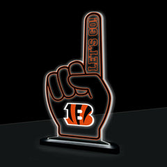Cincinnati Bengals NFL Football Foam Finger Desklite LED Decor, NFL, Home