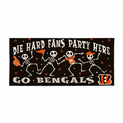Cincinnati Bengals Flocked Coir Halloween Sassafras Switch Mat, 22"x10, NFL