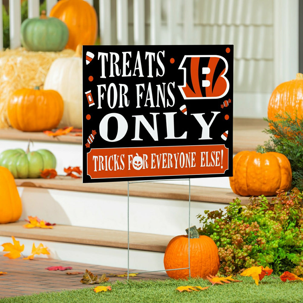 Cincinnati Bengals Yard Sign, Halloween Treats for Fans, NFL, Home
