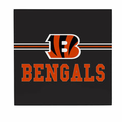 Cincinnati Bengals Wood Wall Sign, 12x12, NFL, Home