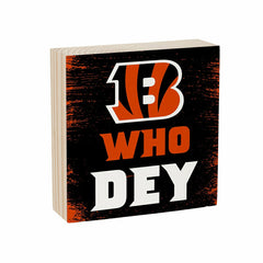 Cincinnati Bengals Plock, Down Home Fans, 6x6, NFL, Home