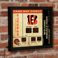 Scoreboard Wall Clock, Cincinnati Bengals, NFL, Home