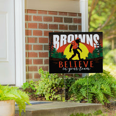 Cleveland Browns Yard Sign, Bigfoot, NFL, Home