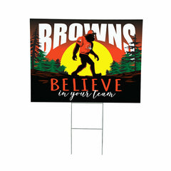 Cleveland Browns Yard Sign, Bigfoot, NFL, Home