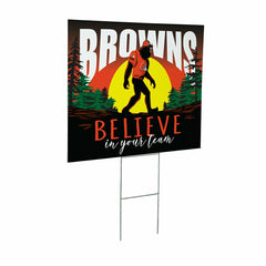 Cleveland Browns Yard Sign, Bigfoot, NFL, Home
