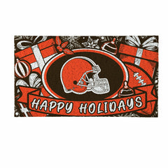 Cleveland Browns Holiday PVC Mat, 28"x16", NFL