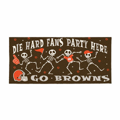 Cleveland Browns Flocked Coir Halloween Sassafras Switch Mat, 22"x10", NFL