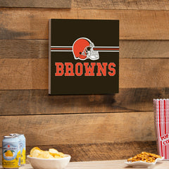 Cleveland Browns Wood Wall Sign, 12x12, NFL, Home