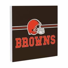 Cleveland Browns Wood Wall Sign, 12x12, NFL, Home