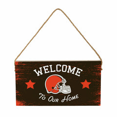 Cleveland Browns Wood Wall Sign, 6x11, NFL, Home