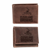 Cleveland Browns, Bi-Fold and Tri-Fold Wallet Gift Set, Brown, NFL, Home