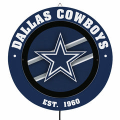 Dallas Cowboys, Metal Lite, Round, NFL