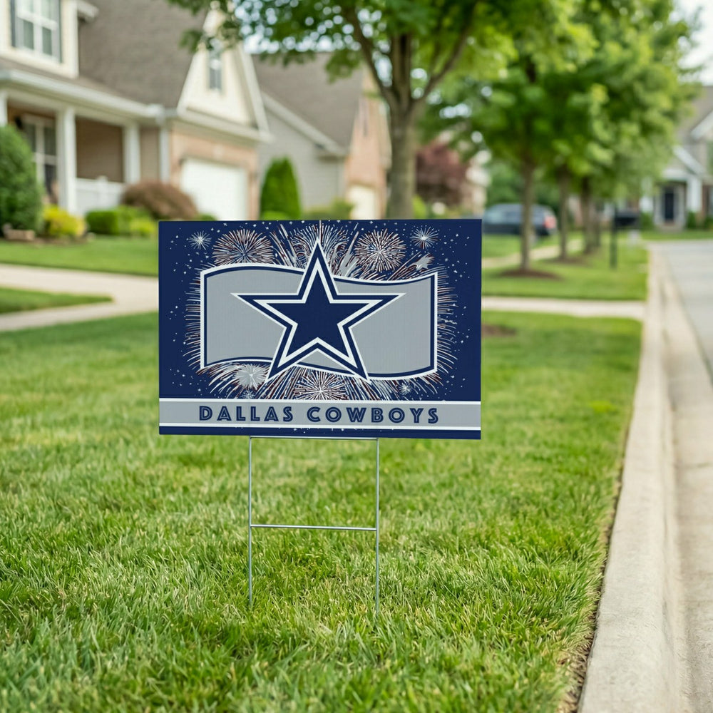 Dallas Cowboys Yard Sign, Patriotic, NFL, Home