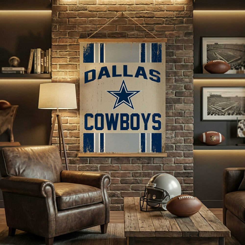 Dallas Cowboys, Canvas Wall Tapestry, Large, 54x36, NFL, Home