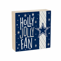Dallas Cowboys Block, Holiday, 6x6, NFL, Home