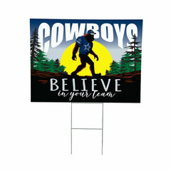 Dallas Cowboys Yard Sign, Bigfoot, NFL, Home