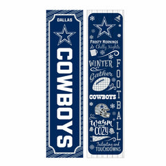 Dallas Cowboys 46" Double Sided Leaner, Winter Seasonal, NFL, Home