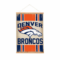 Denver Broncos, Canvas Wall Tapestry, Medium, 36x24, NFL, Home