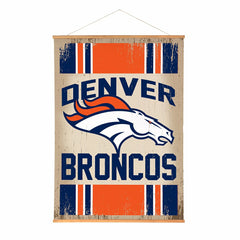 Denver Broncos, Canvas Wall Tapestry, Large, 54x36, NFL, Home
