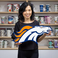 Denver Broncos Premier Metal Wall Art, NFL, Home