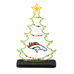 Denver Broncos NFL Football Holiday Tree Desklite LED Decor, NFL, Home