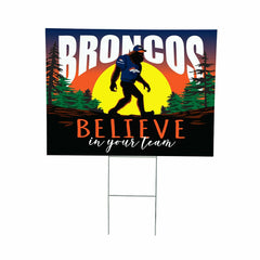 Denver Broncos Yard Sign, Bigfoot, NFL, Home