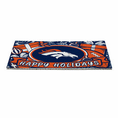 Denver Broncos Holiday PVC Mat, 28"x16", NFL
