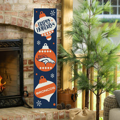 Denver Broncos 47" Double Sided Leaner, Christmas, NFL, Home