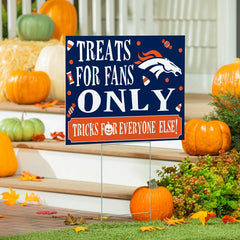 Denver Broncos Yard Sign, Halloween Treats for Fans, NFL, Home