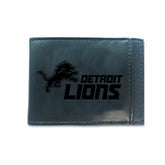 Front Pocket Wallet w/ RFID Blocking, Detroit Lions, Black, NFL, Home
