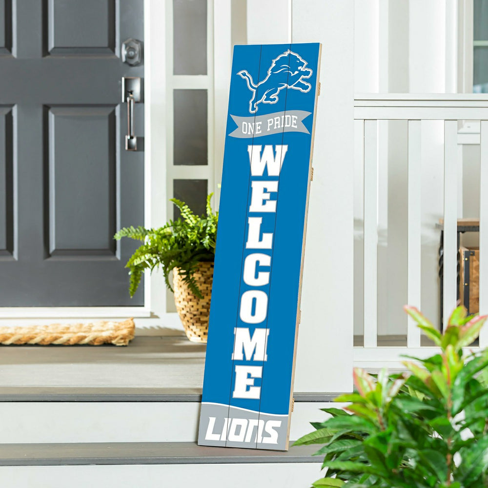 Detroit Lions Large Single Sided Leaner, 46", NFL, Home