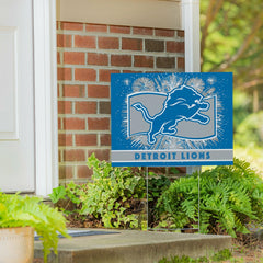 Detroit Lions Yard Sign, Patriotic, NFL, Home