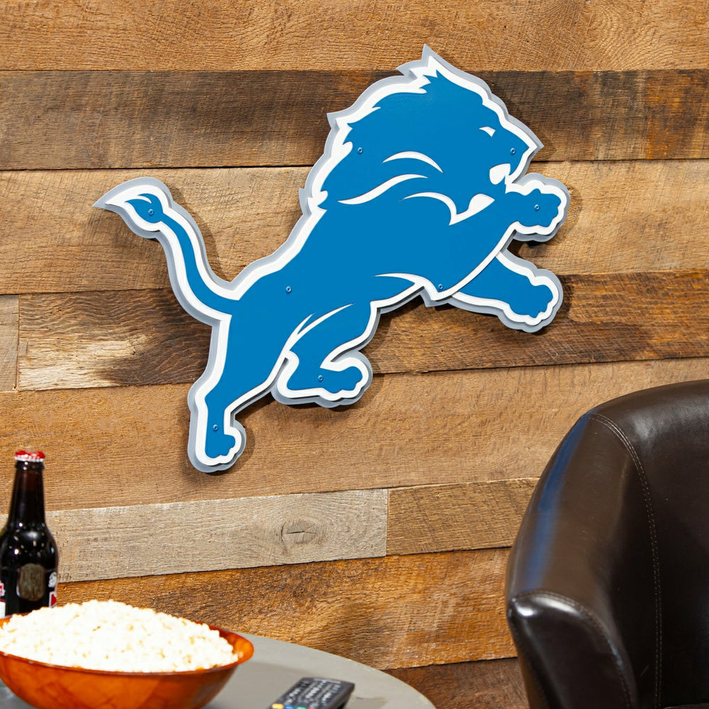 Detroit Lions Premier Metal Wall Art, NFL, Home