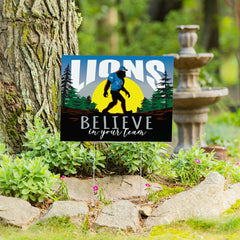 Detroit Lions Yard Sign, Bigfoot, NFL, Home