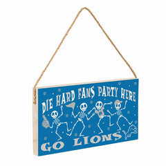 Detroit Lions Halloween Wood Wall Sign, 6x11, NFL, Home