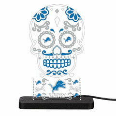 Detroit Lions NFL Football Sugar Skull Desklite LED Decor, NFL, Home