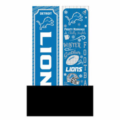 Detroit Lions 46" Double Sided Leaner, Winter Seasonal, NFL, Home