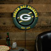 Green Bay Packers, Metal Lite, Round, NFL