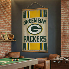 Green Bay Packers, Canvas Wall Tapestry, Large, 54x36, NFL, Home