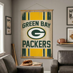Green Bay Packers, Canvas Wall Tapestry, Large, 54x36, NFL, Home
