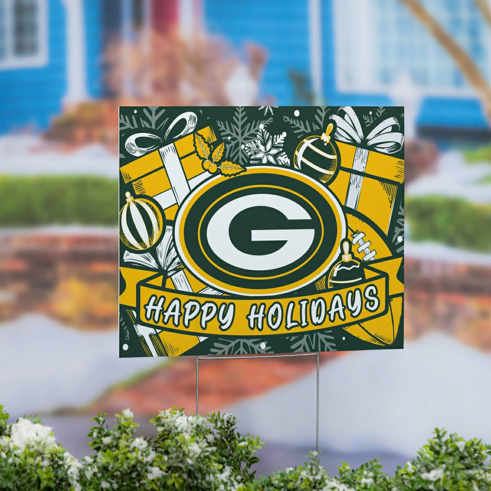 Green Bay Packers Yard Sign, Holiday, NFL, Home