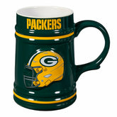 Green Bay Packers Ceramic Stein Cup, 24oz, NFL, Home