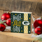 Green Bay Packers Block, Holiday, 6x6, NFL, Home