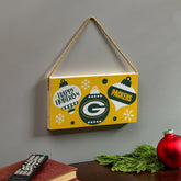 Green Bay Packers Holiday Wood Wall Sign, 6x11, NFL, Home