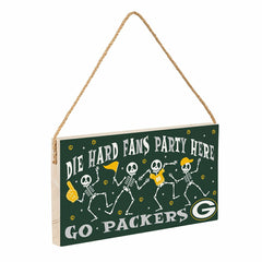 Green Bay Packers Halloween Wood Wall Sign, 6x11, NFL, Home