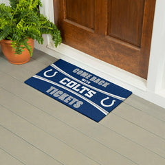 28" x 16" PVC Trapper Mat, Come Back with Tickets, Indianapolis Colts, NFL