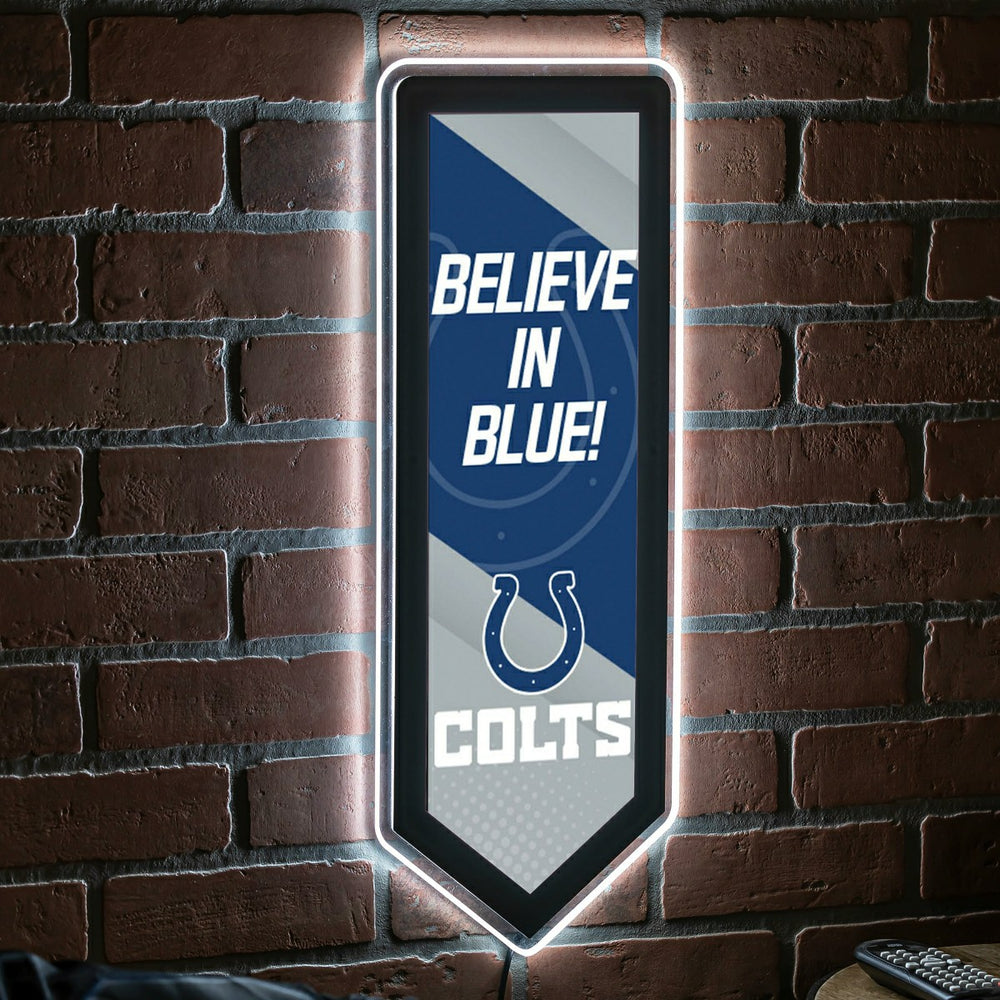 LED Wall Decor, Pennant, Indianapolis Colts, NFL, Home