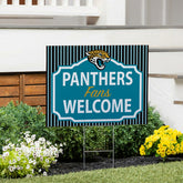 Jacksonville Jaguars Coroplast Yard Sign, "Fans Welcome", NFL, Home